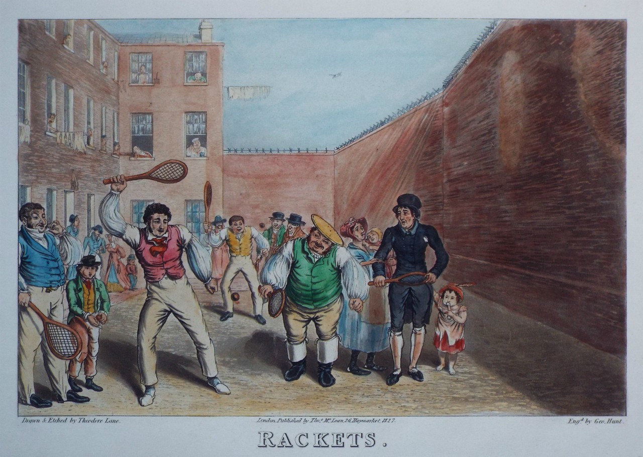 Aquatint - Rackets - Hunt