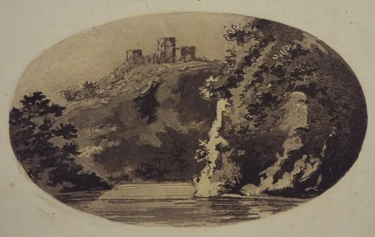 Aquatint - Goodrich Castle, on the Wye - Gilpin