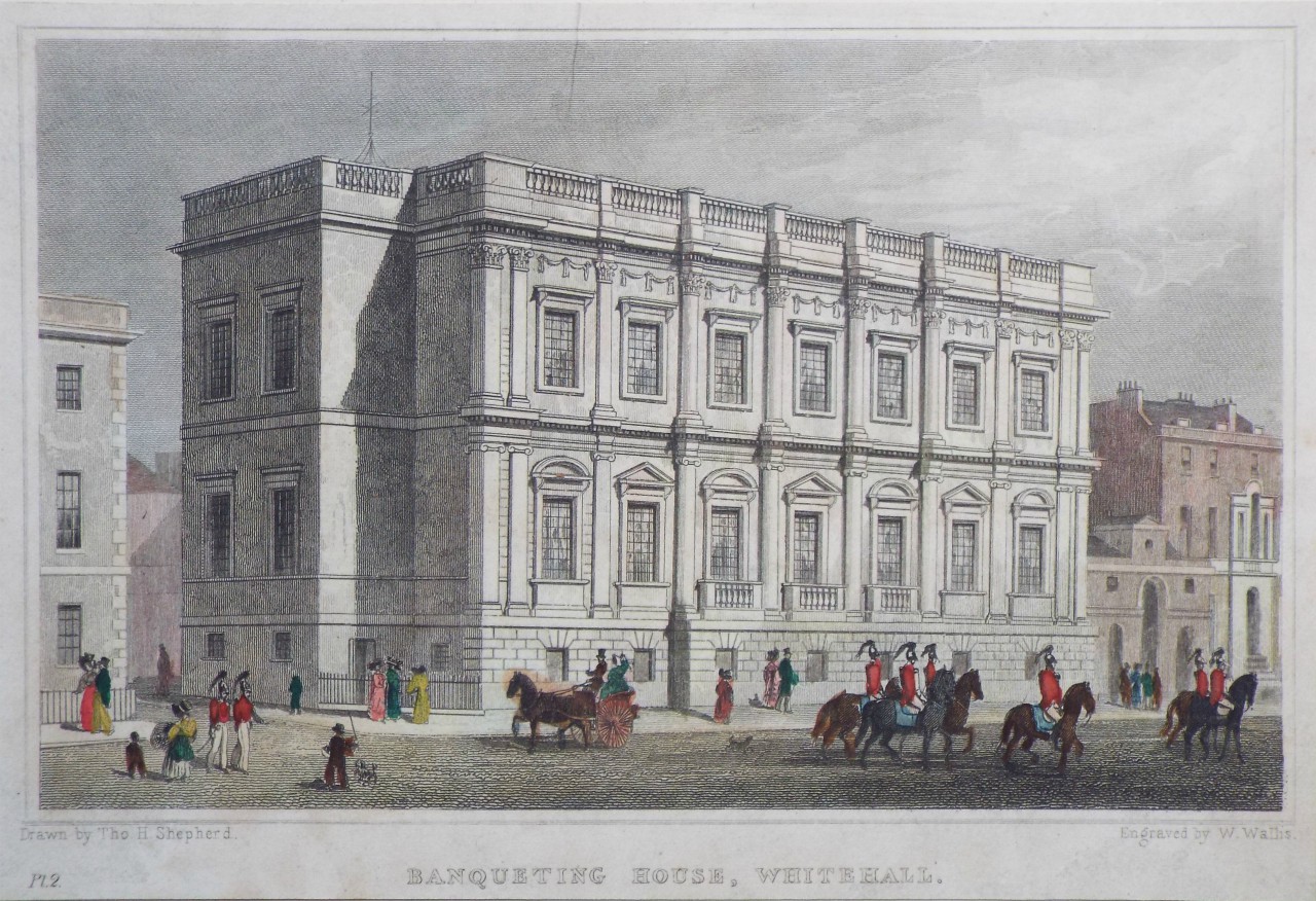 Print - Banqueting House, Whitehall. - Wallis