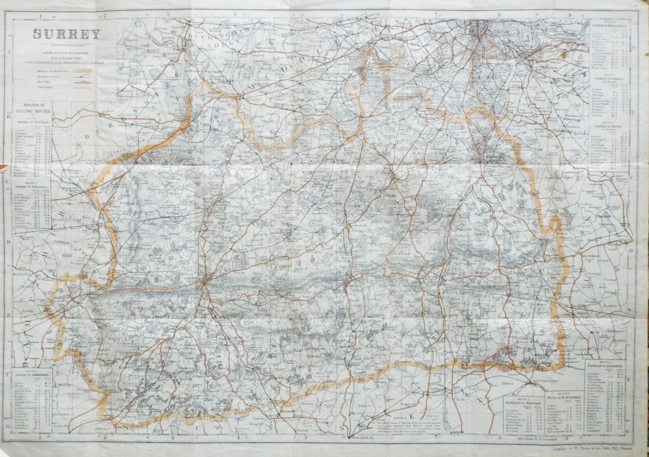 Map of Surrey