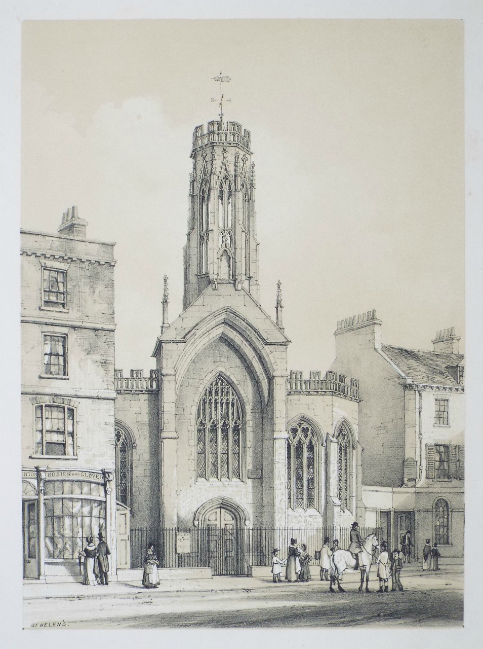 Lithograph - St. Helen's - Monkhouse