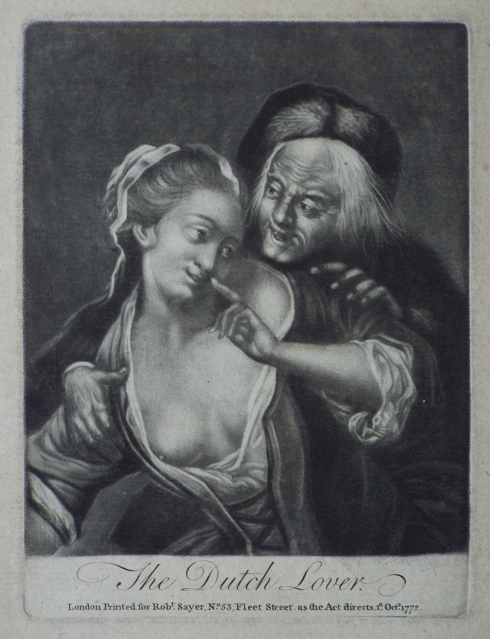 Mezzotint - The Dutch Lover.