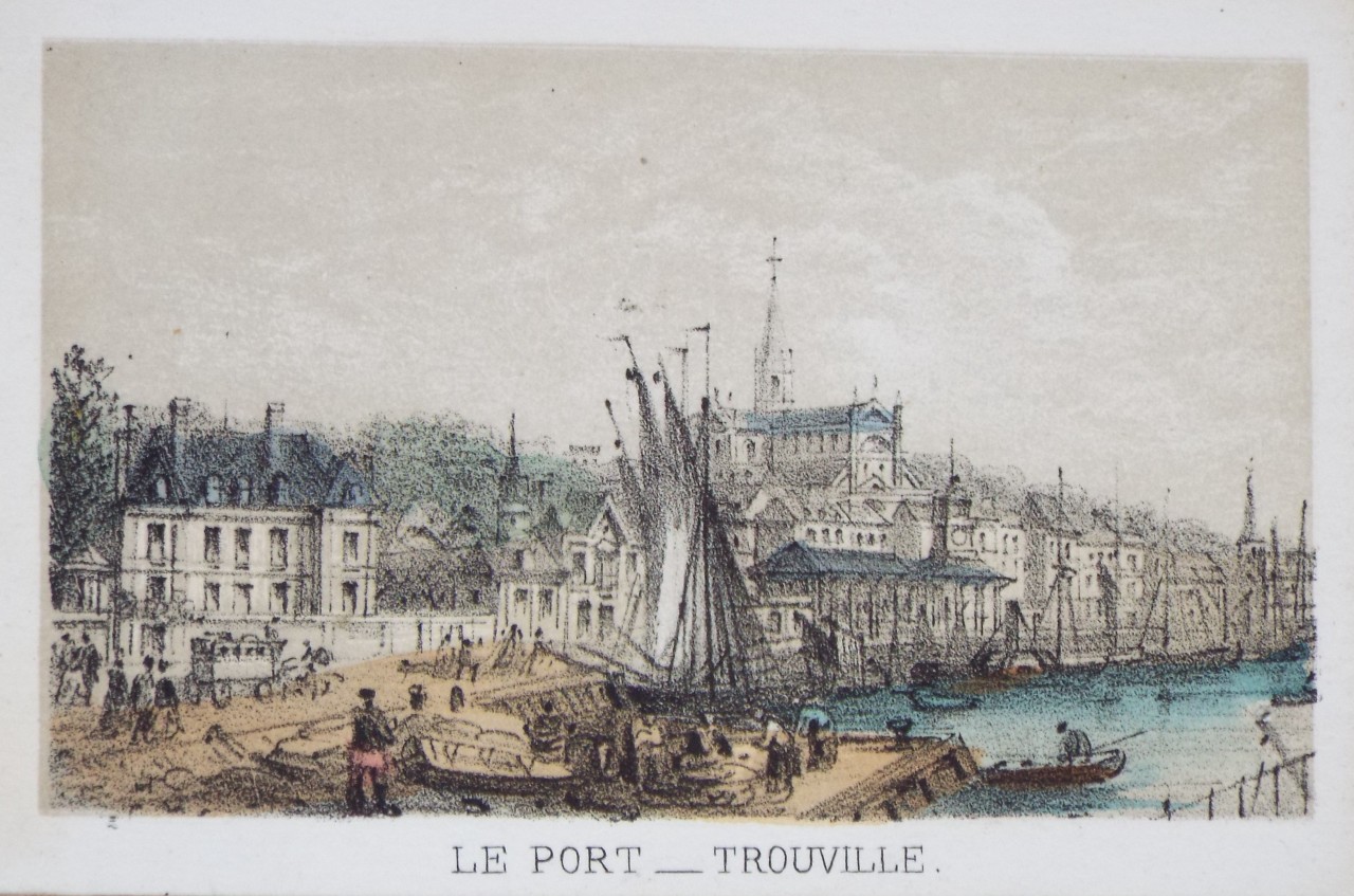 Lithograph - Le Port - Trouville.