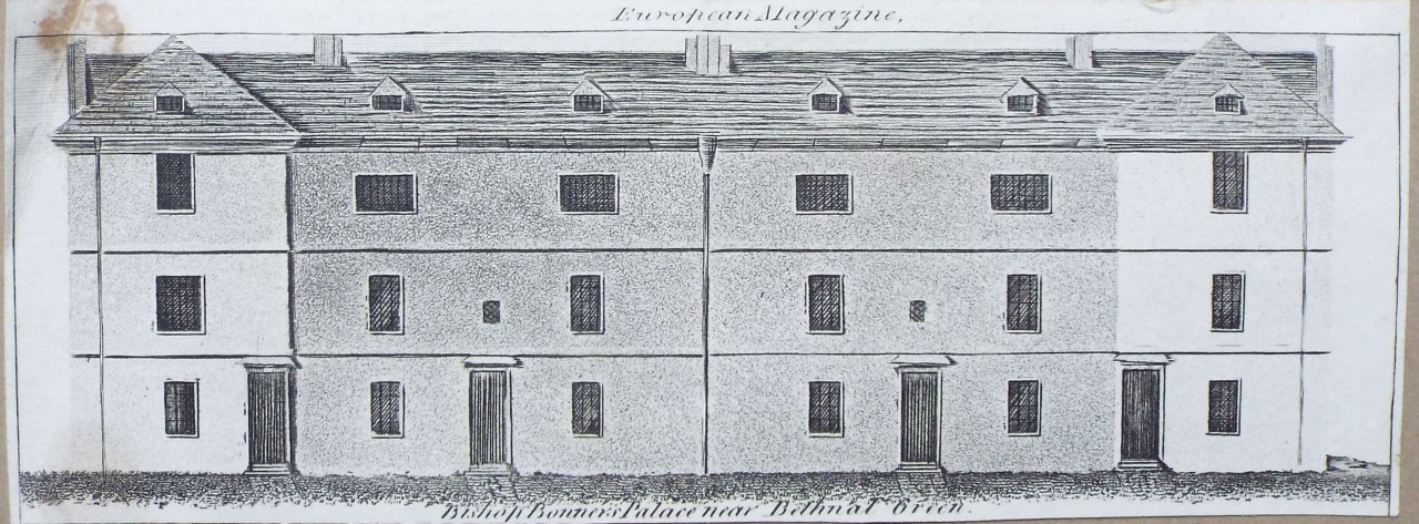 Print - Bishop Bonner's Palace near Bethnal Green.