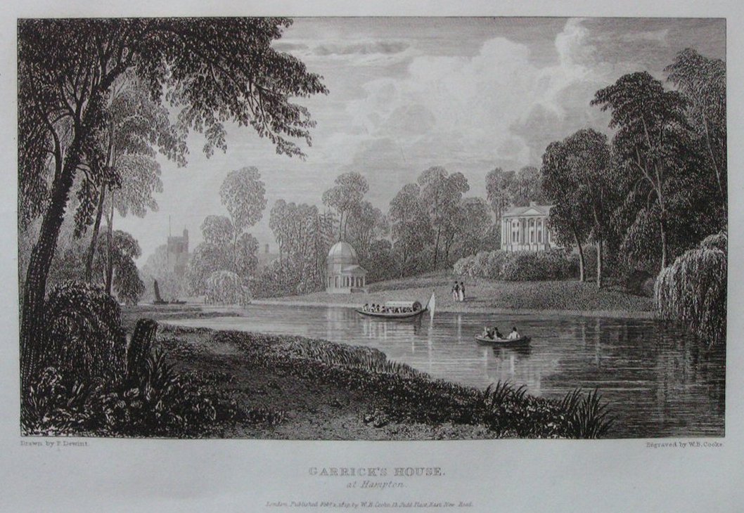 Print - Garrick's House at Hampton - Cooke