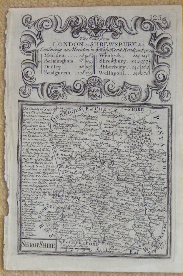 Map of Shropshire - Owen & Bowen