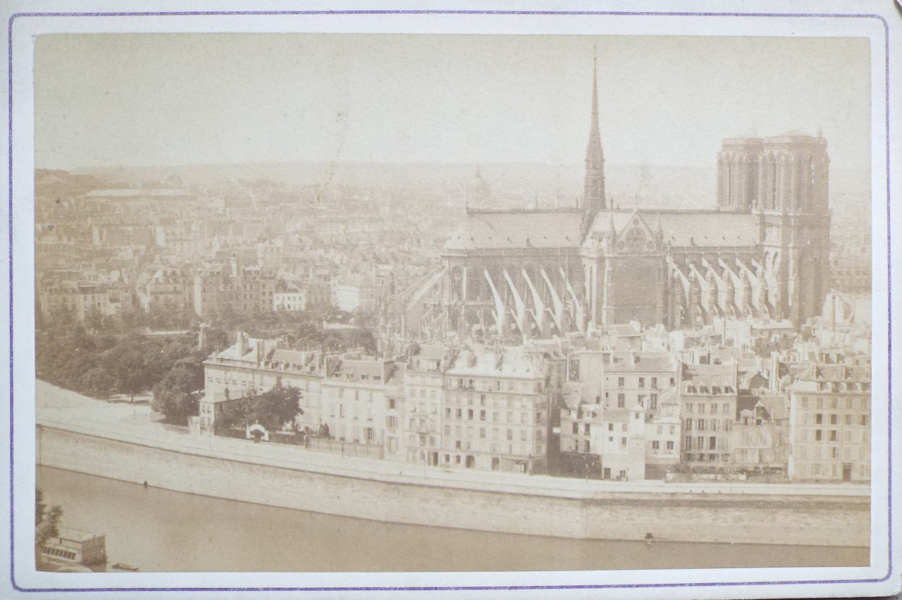 Photograph - Vue de Paris. Notre Dame