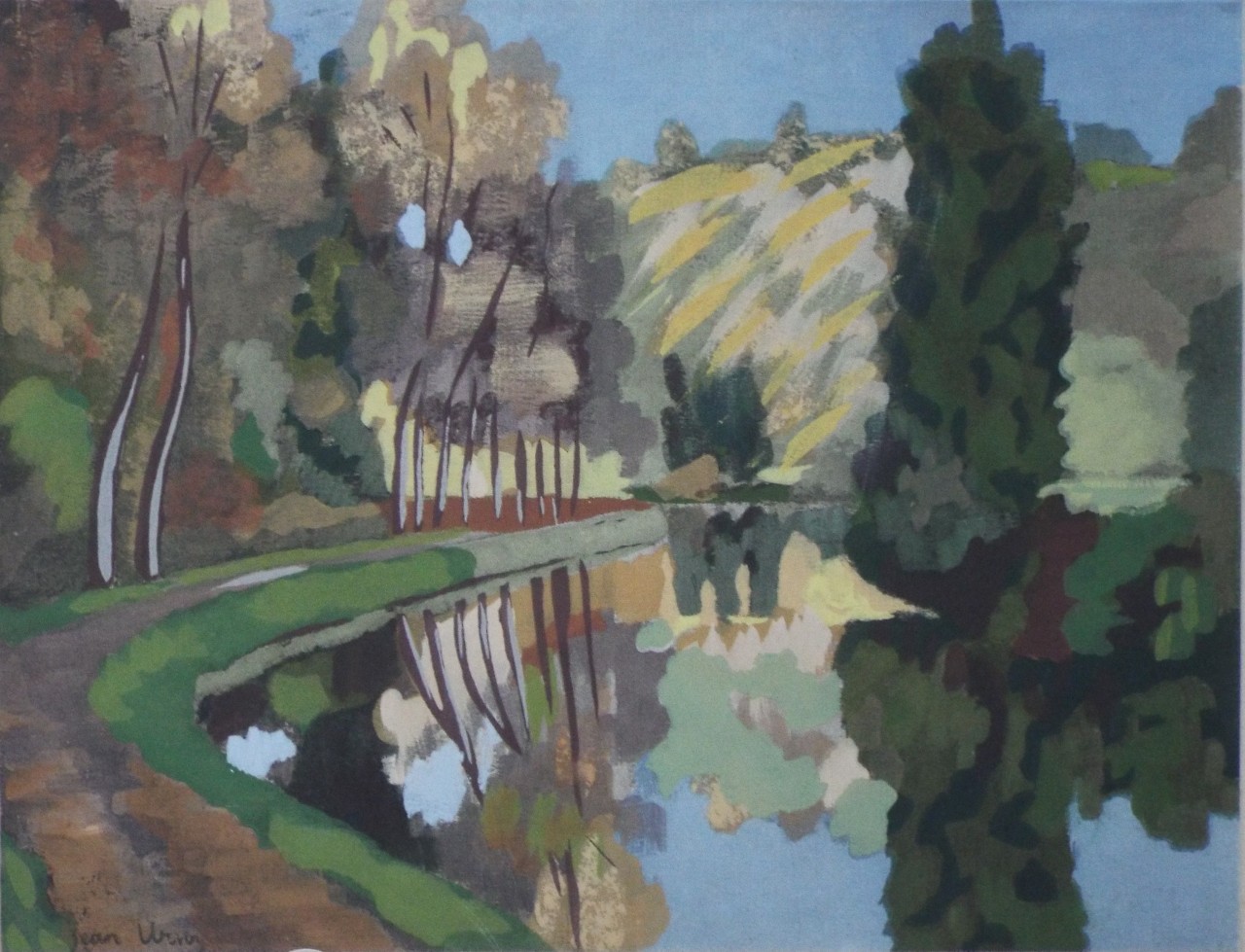 Pochoir Gouache - La Chene Ferron