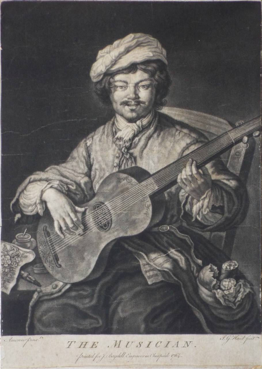 Mezzotint - The Musician. - Haid