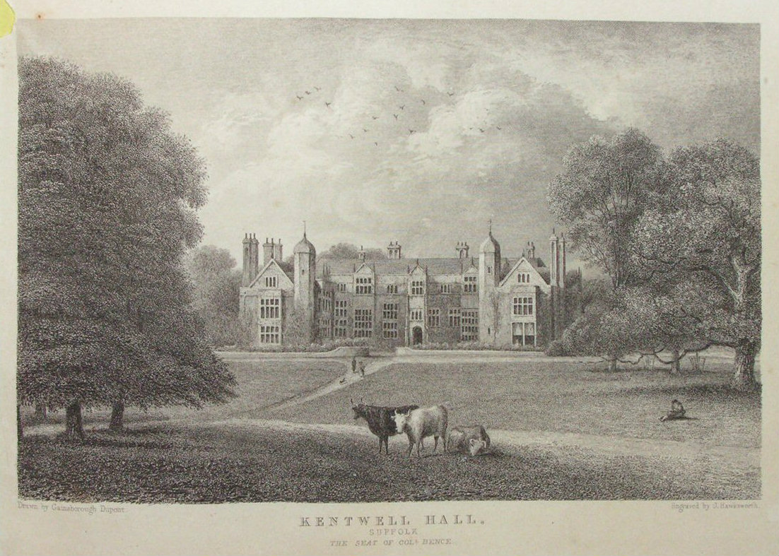 Print - Kentwell Hall, Suffolk. The Seat of Col Bence - Hawksworth