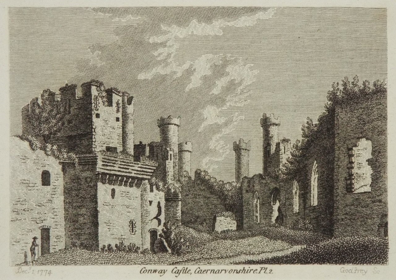 Print - Conway Castle, Caervarvonshire.Pl.2. - 