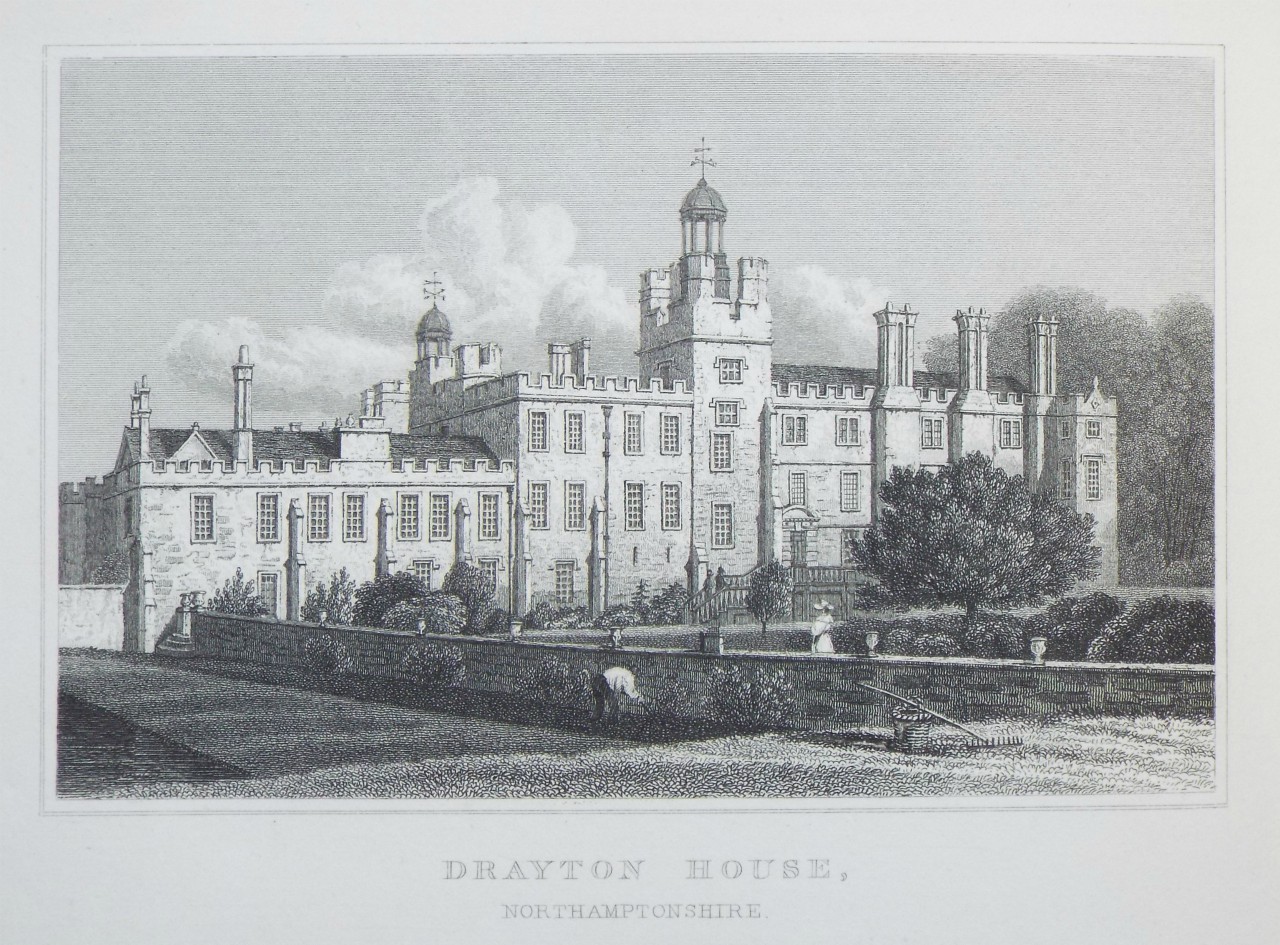 Print - Drayton House, Northamptonshire. - Fisher