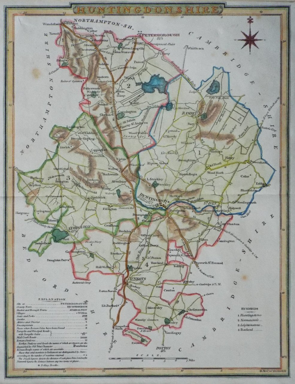 Map of Huntingdonshire