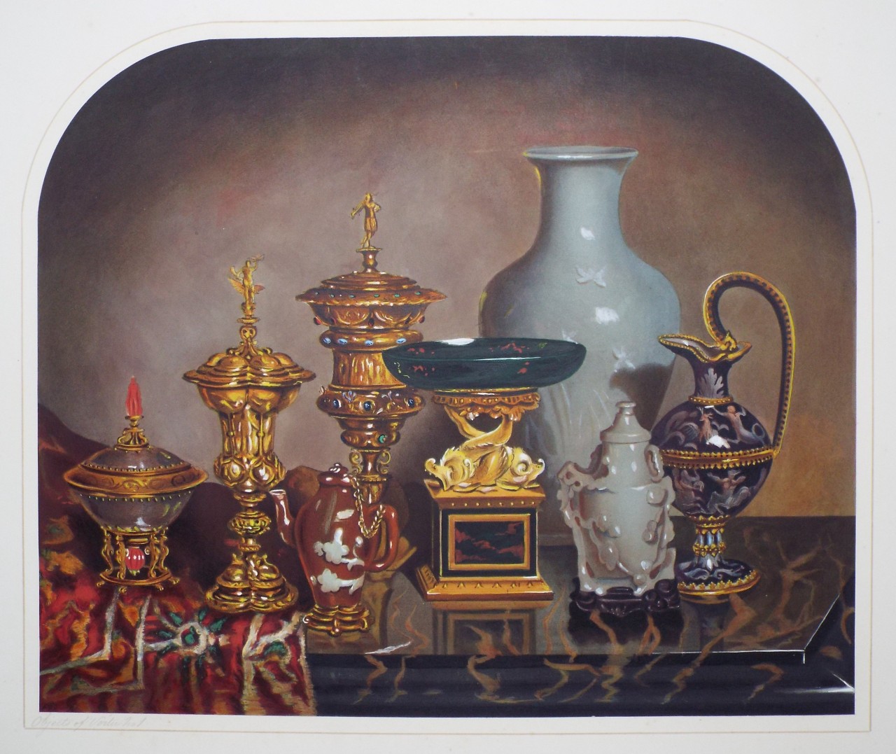 Lithograph - Objects of Vertu No.1, in Mr. Beckford's Collection. - Richardson