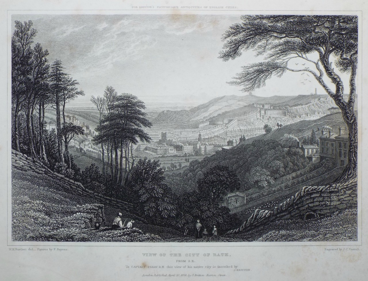 Print - View of the City of Bath. From S.E. - Varrall