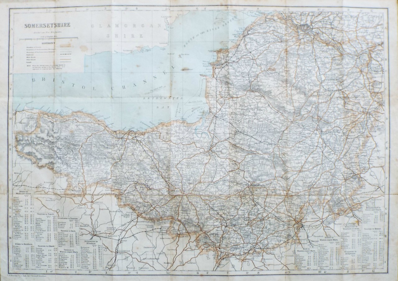 Map of Somerset
