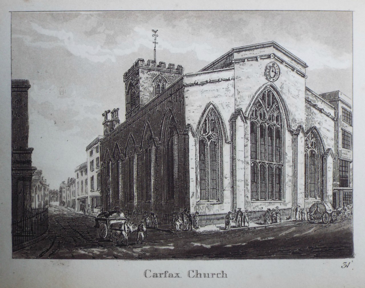 Aquatint - Carfax Church.