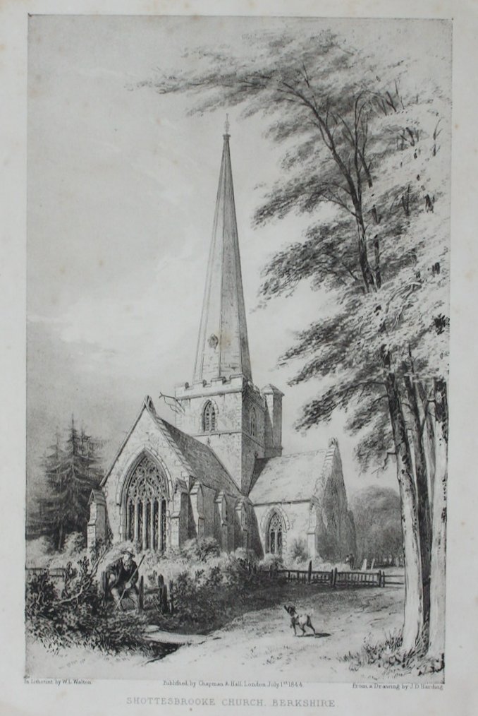 Lithotint - Shottesbrooke Church, Berkshire - Walton