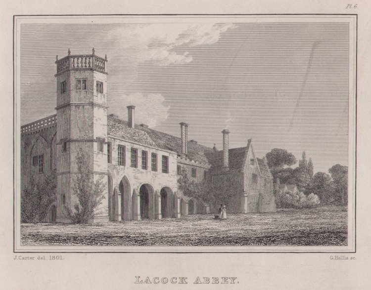 Print - Lacock Abbey - Hollis