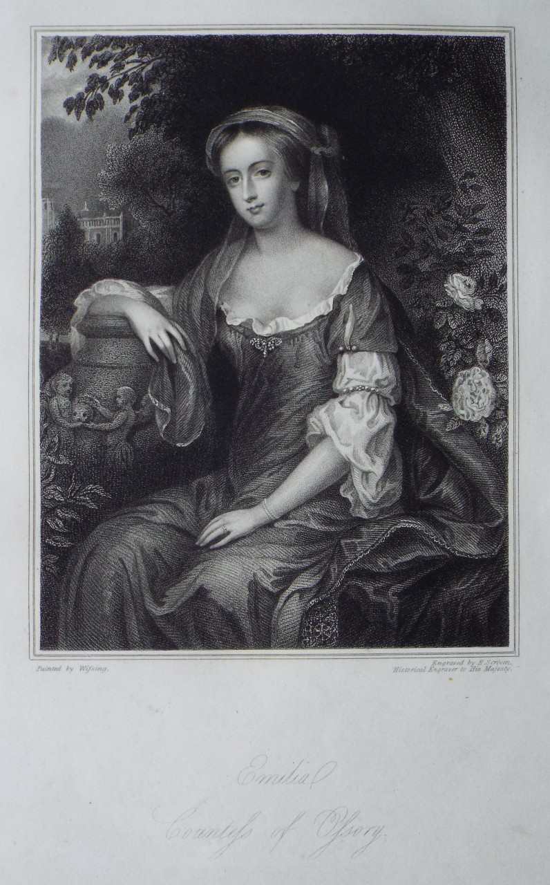 Stipple - Emilia Countess of Ossory. - Scriven