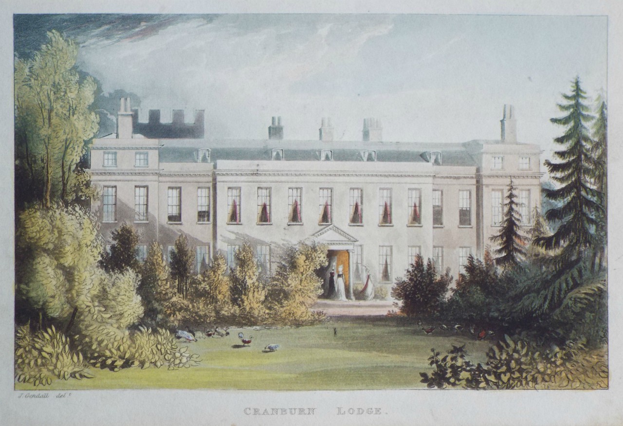 Aquatint - Cranburn Lodge.