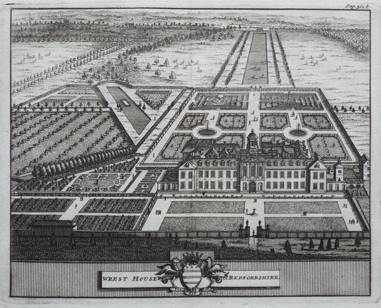 Print - Wrest House Bedfordshire.