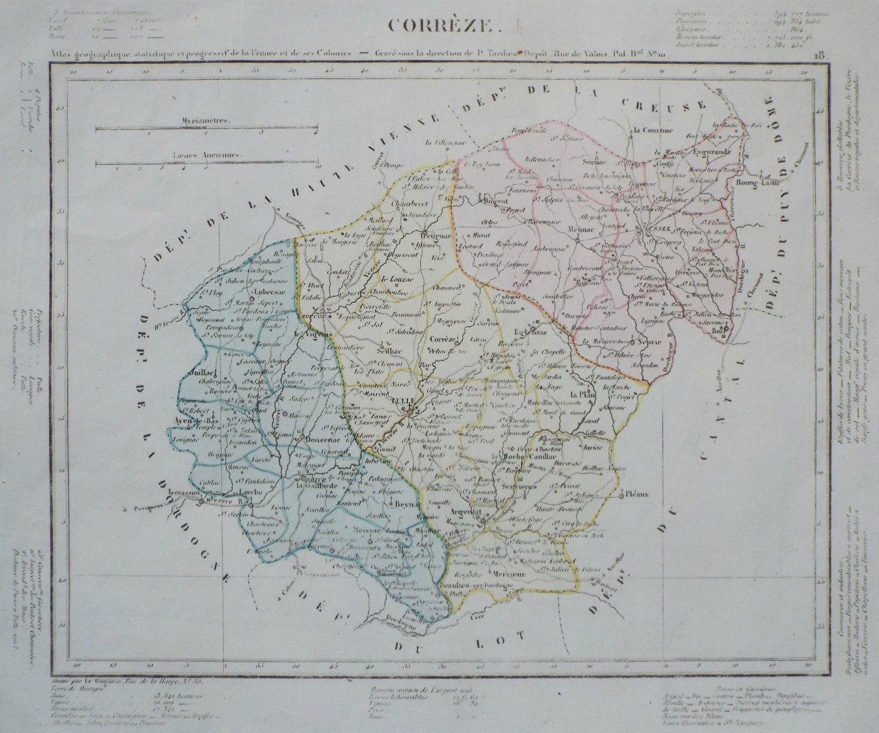 Map of Correze