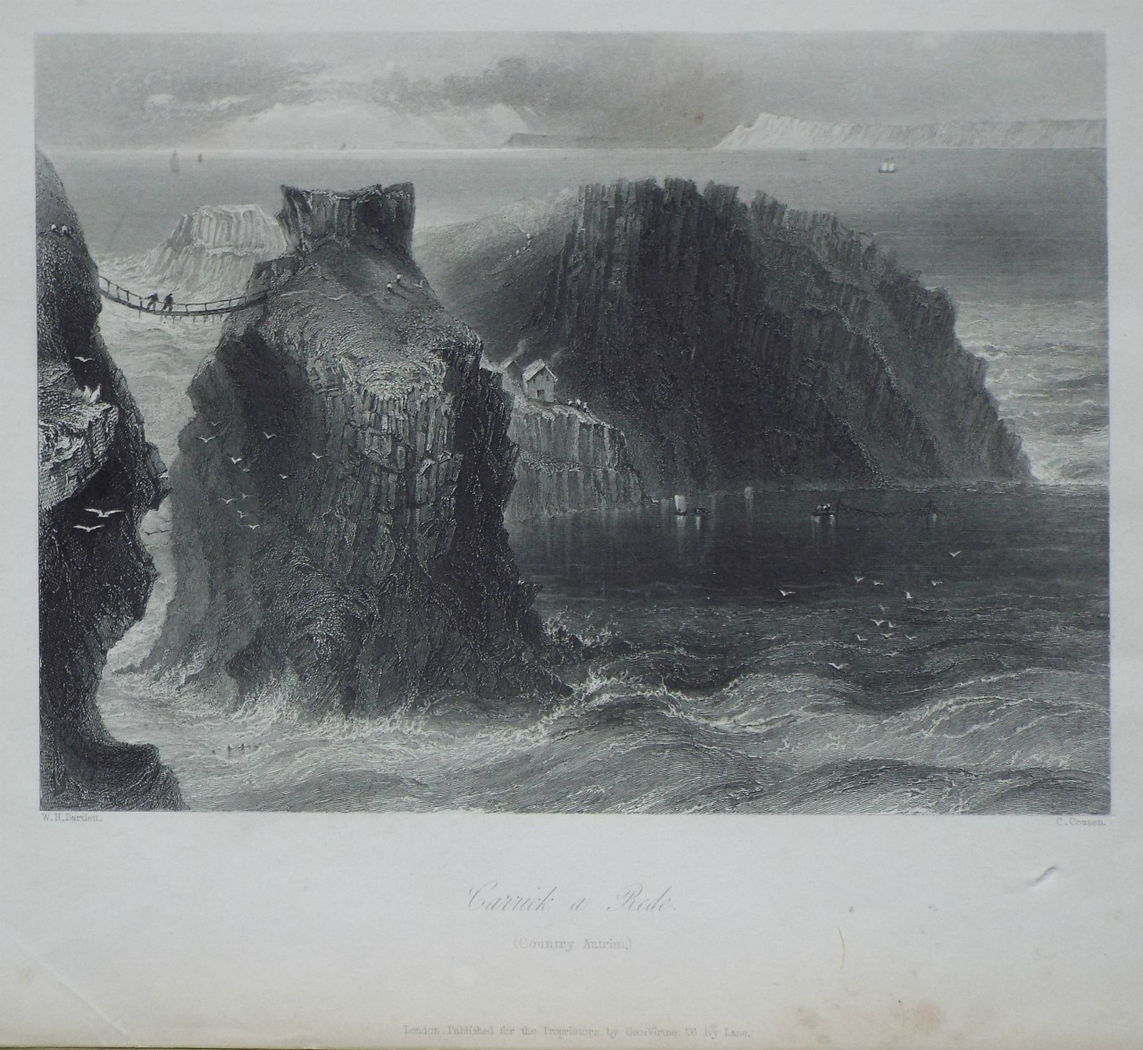 Print - Carrick a Rede. (County Antrim) - Cousen