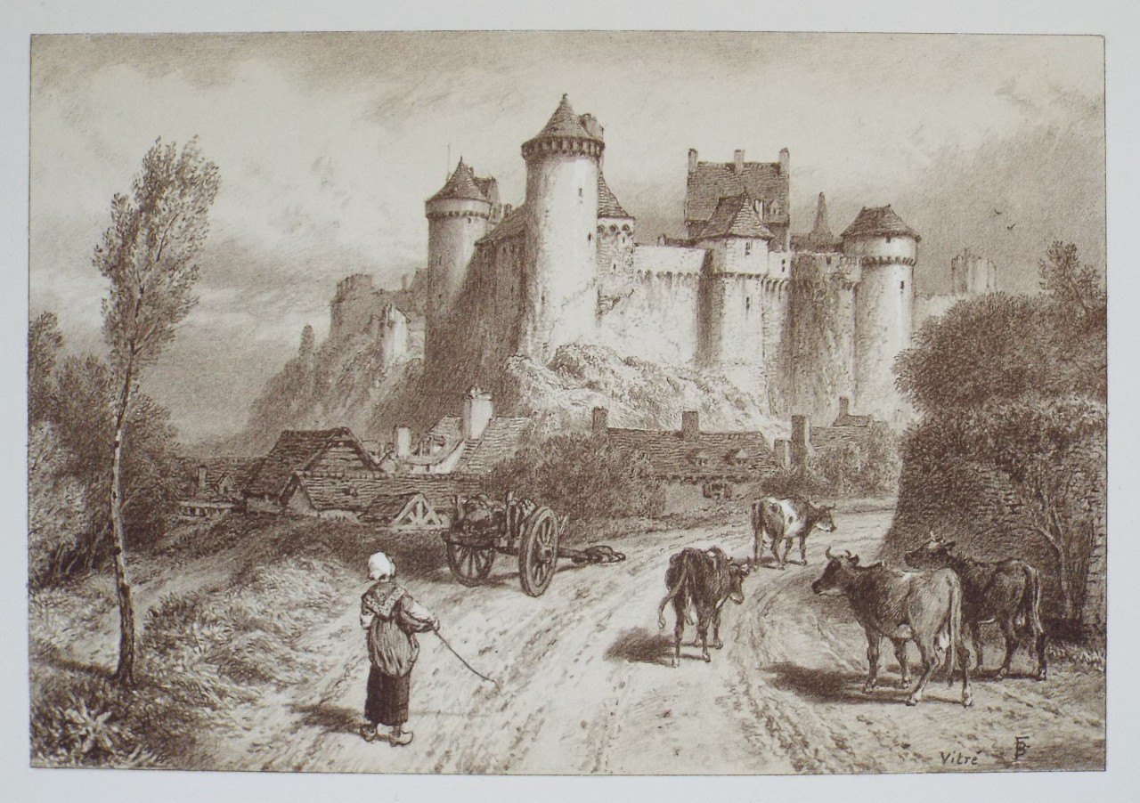 Lithograph - Vitre. General View. - Foster