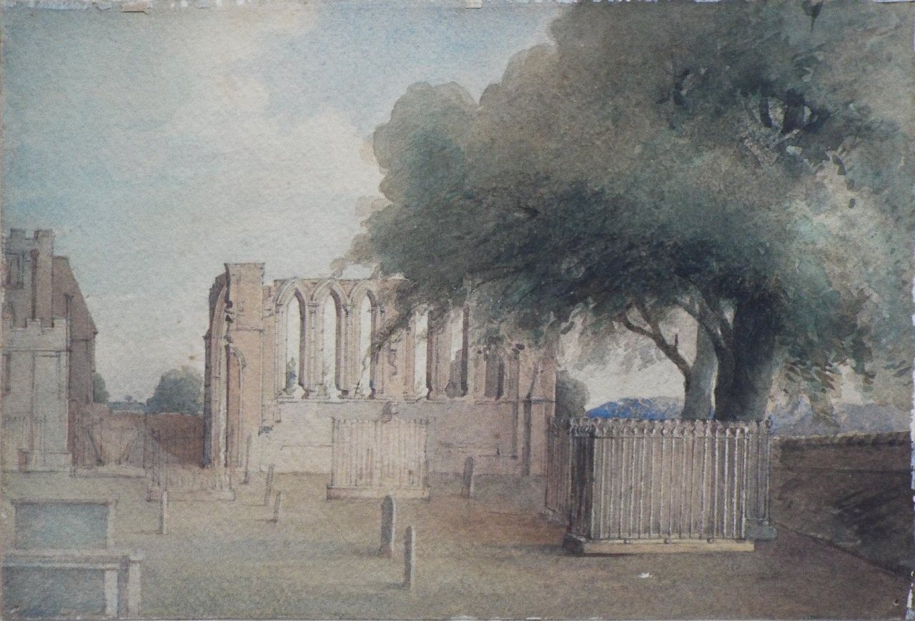Watercolour - (Monastic ruins)