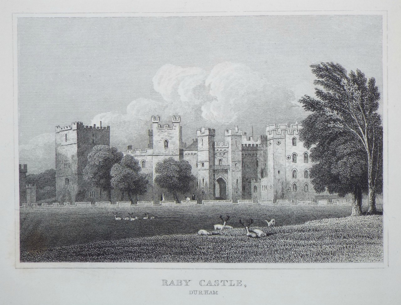 Print - Raby Castle, Durham. - Radclyffe