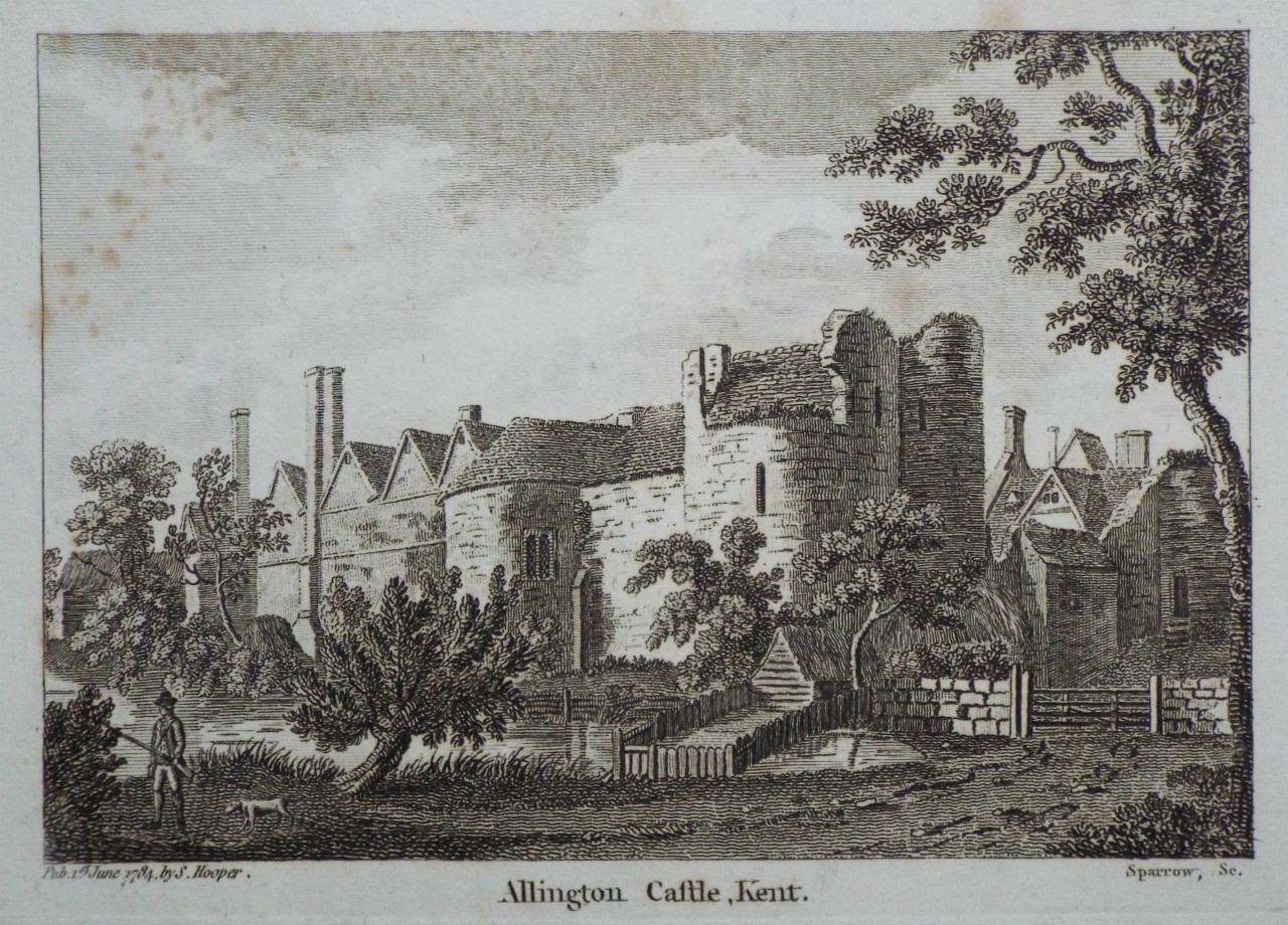 Print - Allington Castle, Kent. - 