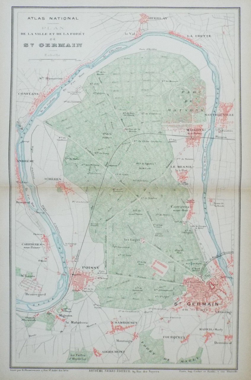 Map of Saint-Germaine-en-Laye - Saint-Germaine-en-Laye