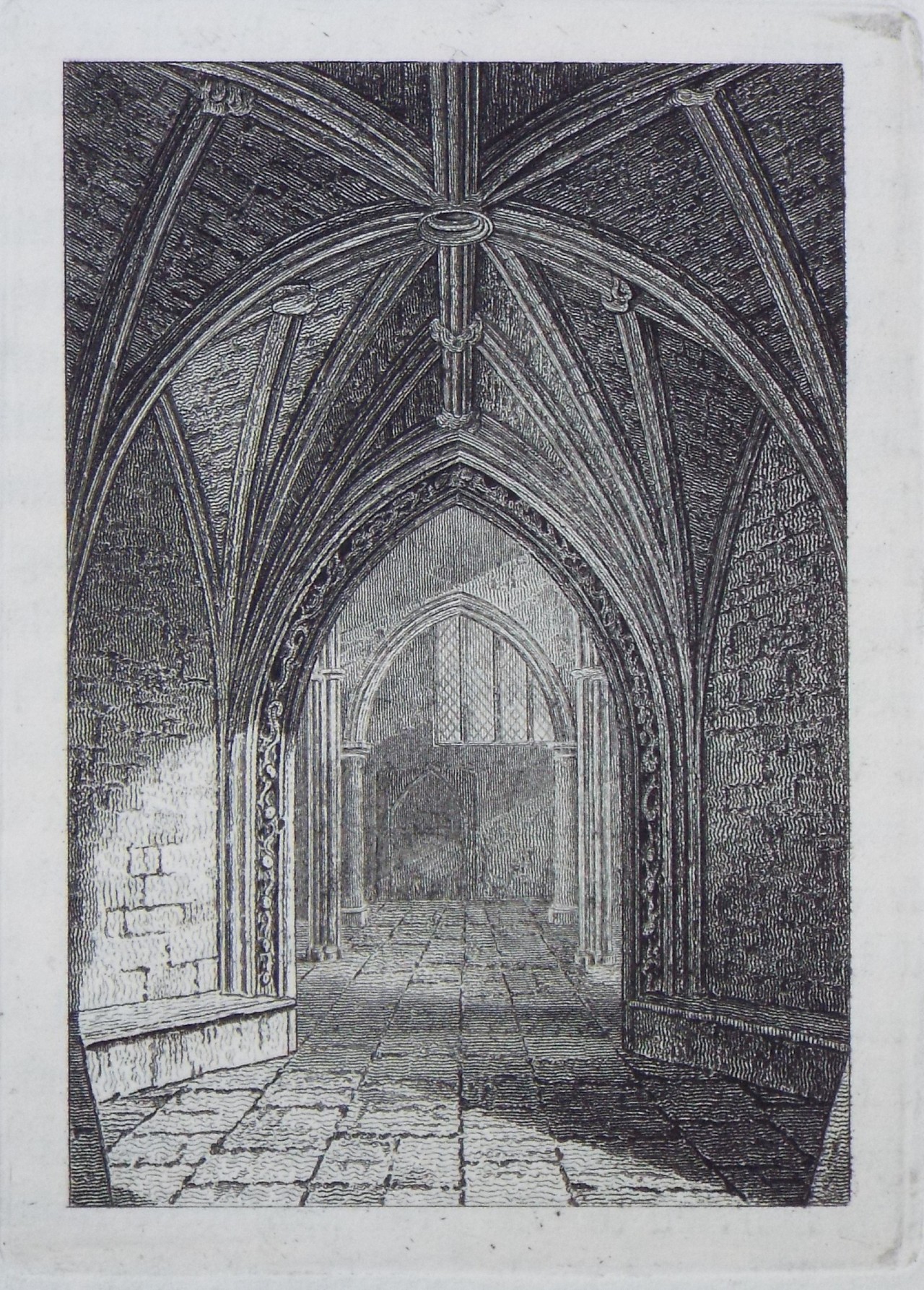 Print - South Entrance to the Church of Chipping Norton.