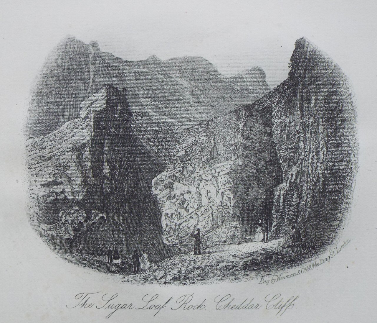 Steel Vignette - The Sugar Loaf Rock, Cheddar Cliffs - Newman