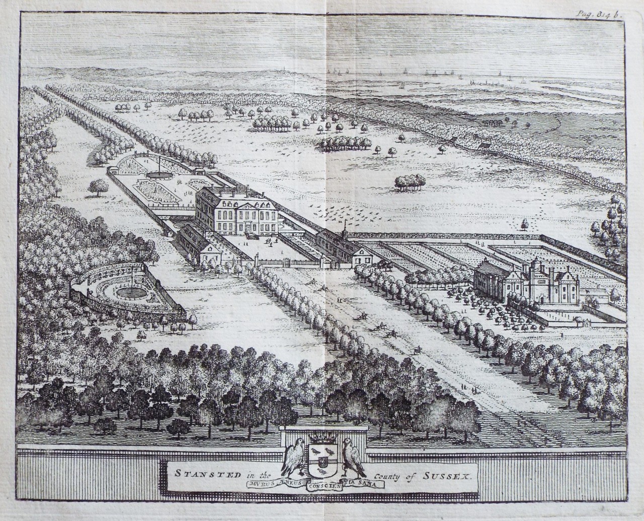 Print - Stansted in the County of Sussex.