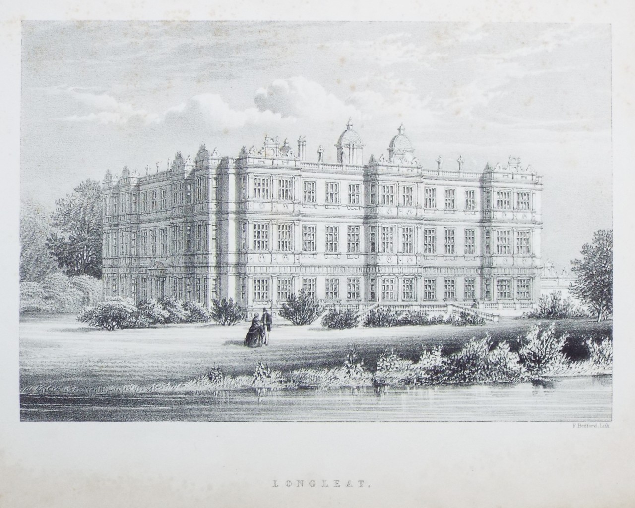 Lithograph - Longleat. - Bedford