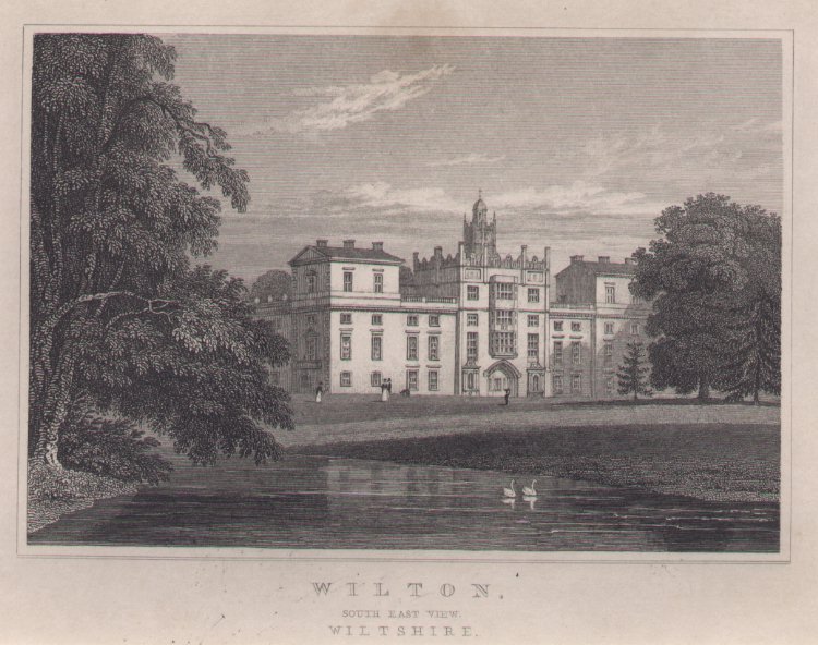 Print - Wilton, South East View, Wiltshire. - Lacey
