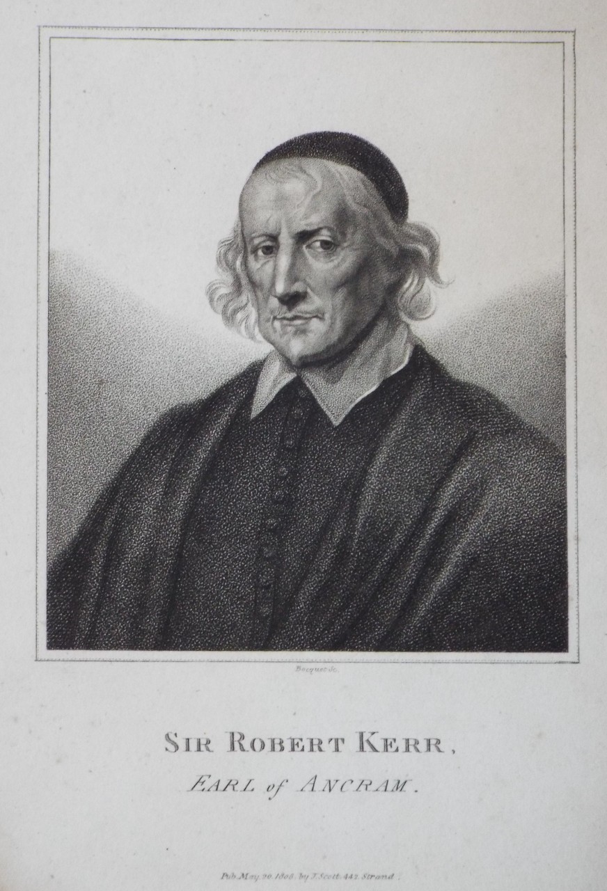 Print - Sir Robert Kerr; Earl of Ancram. - 