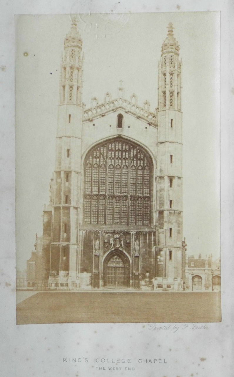 Photograph - King's College Chapel The West End