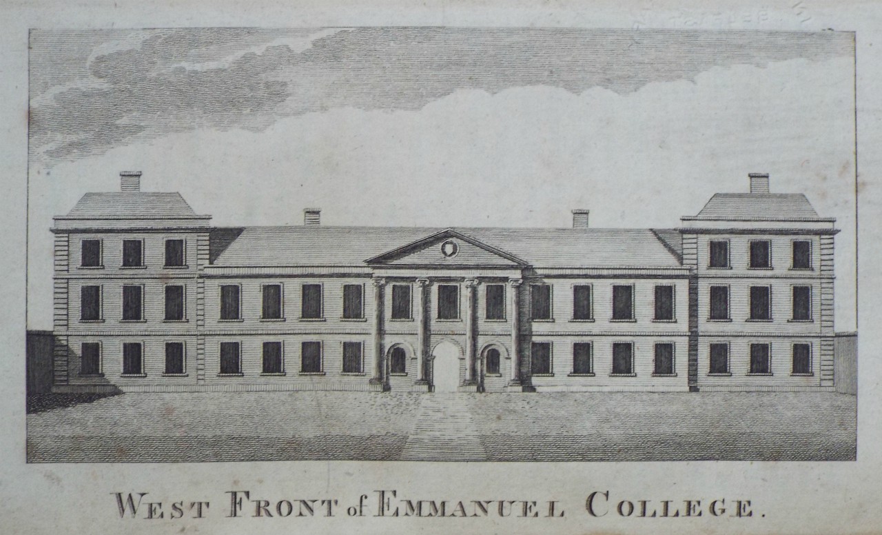 Print - West Front of Emmanuel College.