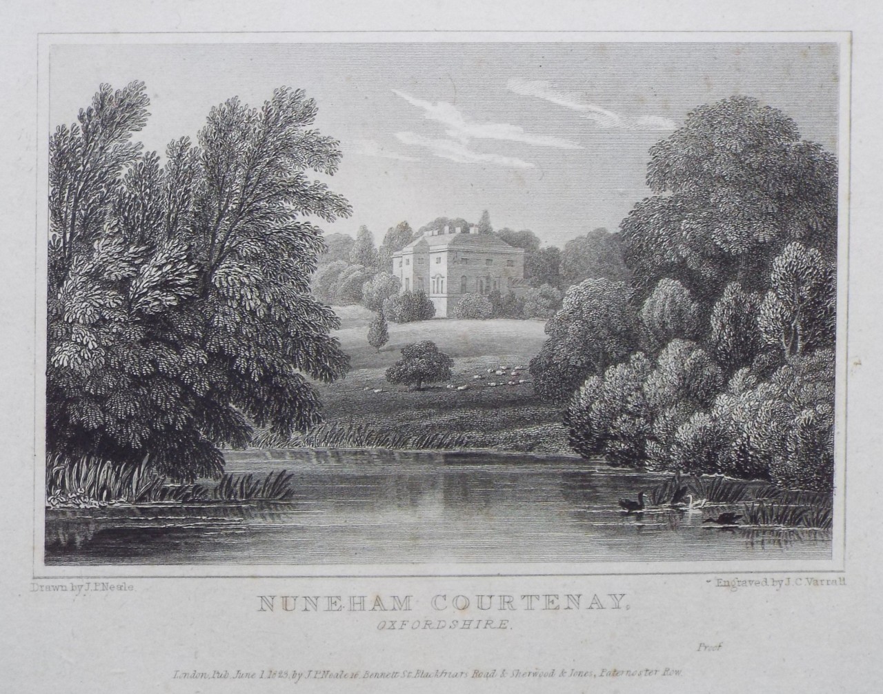 Print - Nuneham Courtenay, Oxfordshire. - Varrall