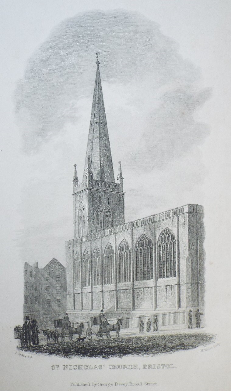 Print - St. Nicholas' Church, Bristol. - Willis