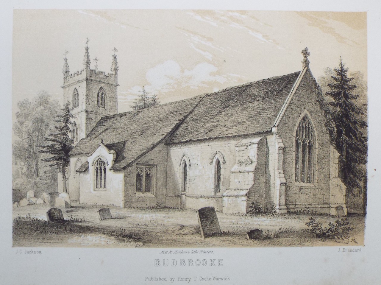 Lithograph - Budbrooke - Brandard