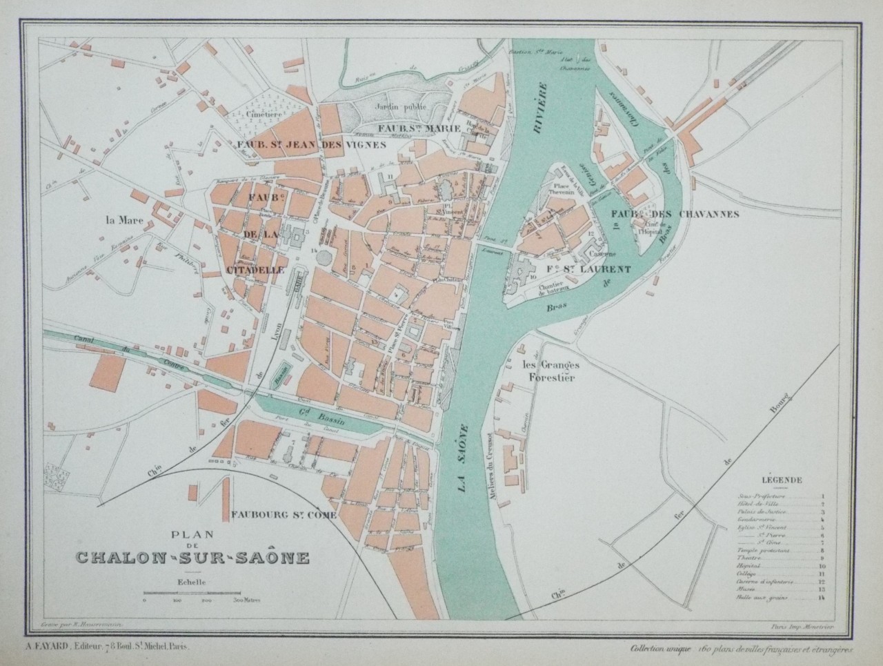 Map of Chalon-sur-Saone - Chalon-sur-Saone