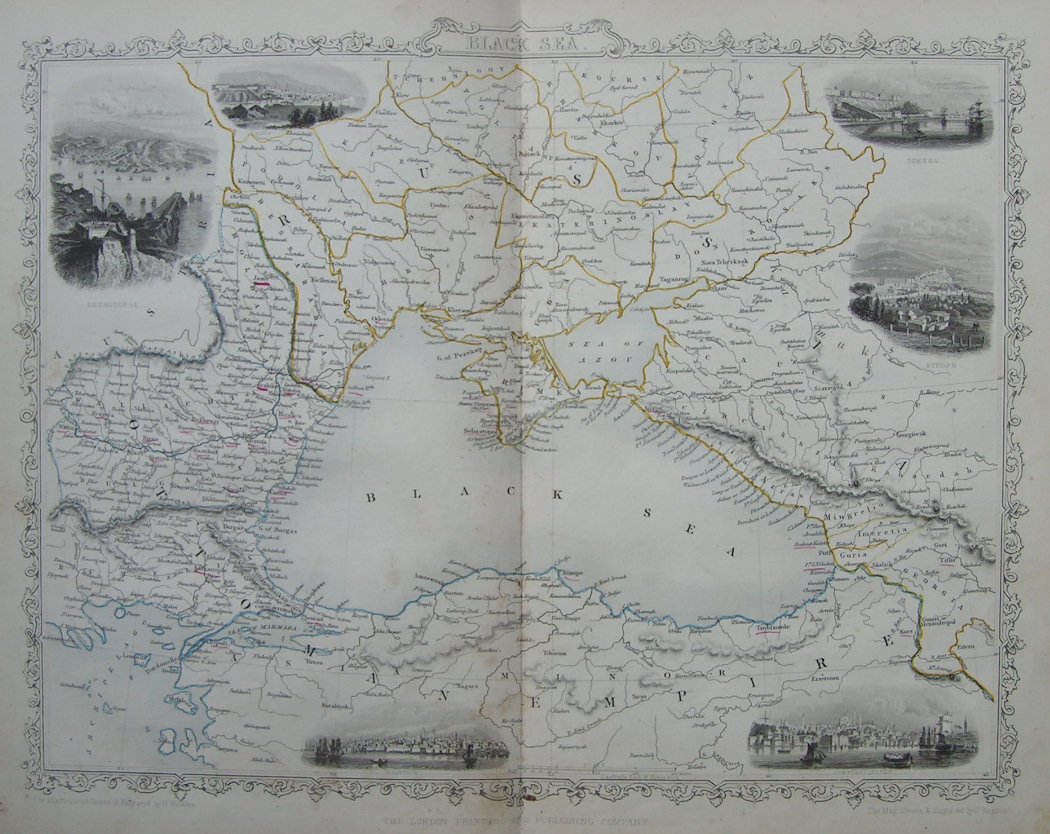 Map of Black Sea