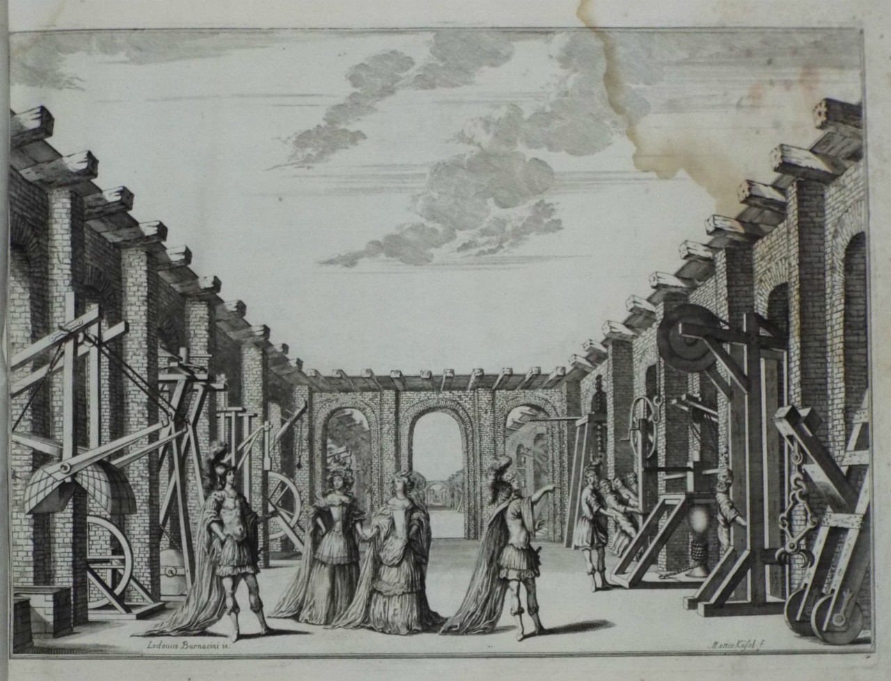 Etching - Stage Design for Il Fuoco Eterno - 8 - Kusel