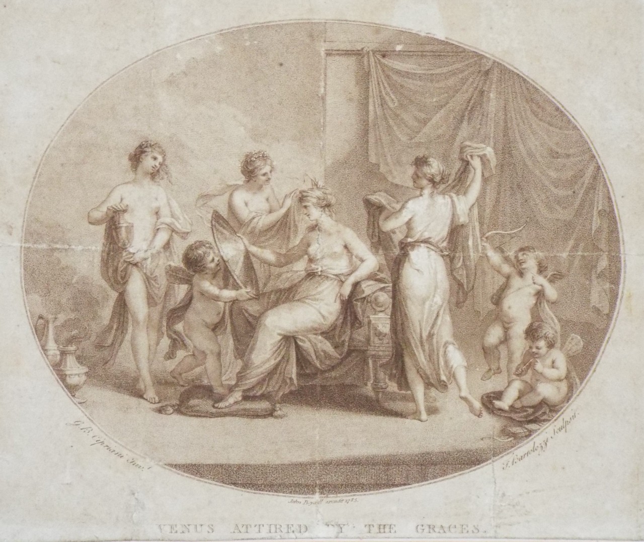 Print - Venus Attired by the Graces. - Bartolozzi