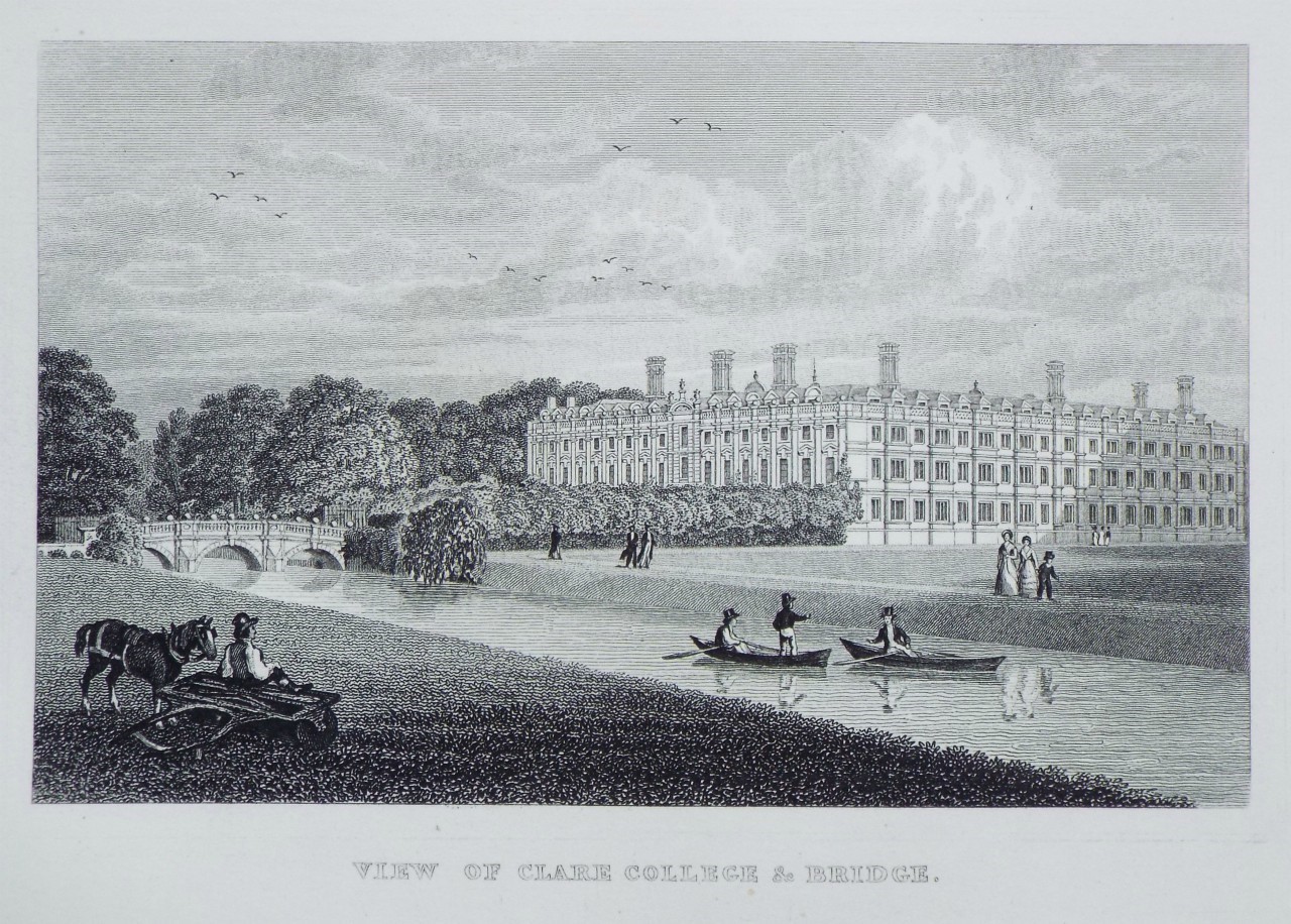 Print - View of Clare College & Bridge.