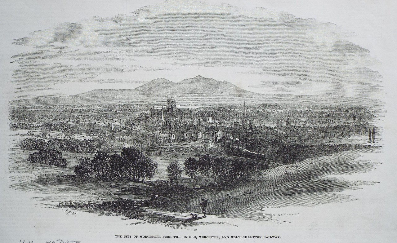 Wood - The City of Worcester, from the Oxford, Worcester and Wolverhampton Railway.